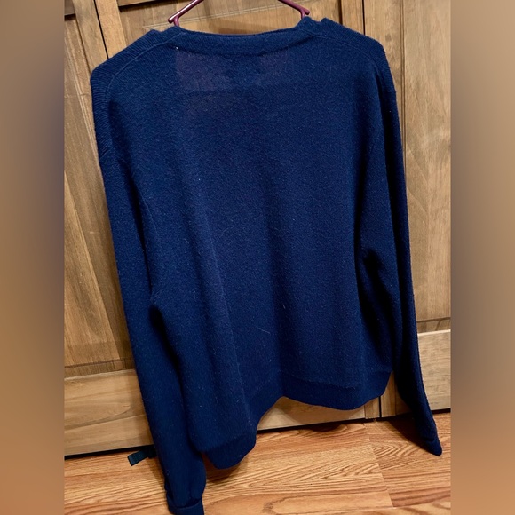 Vintage Lacoste Dark Blue Knit Cardigan - Picture 2 of 4